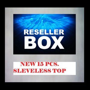 💖RESELLER BOX NEW 15 PCS.COLOR THREAD SLEVELESS TOP💖